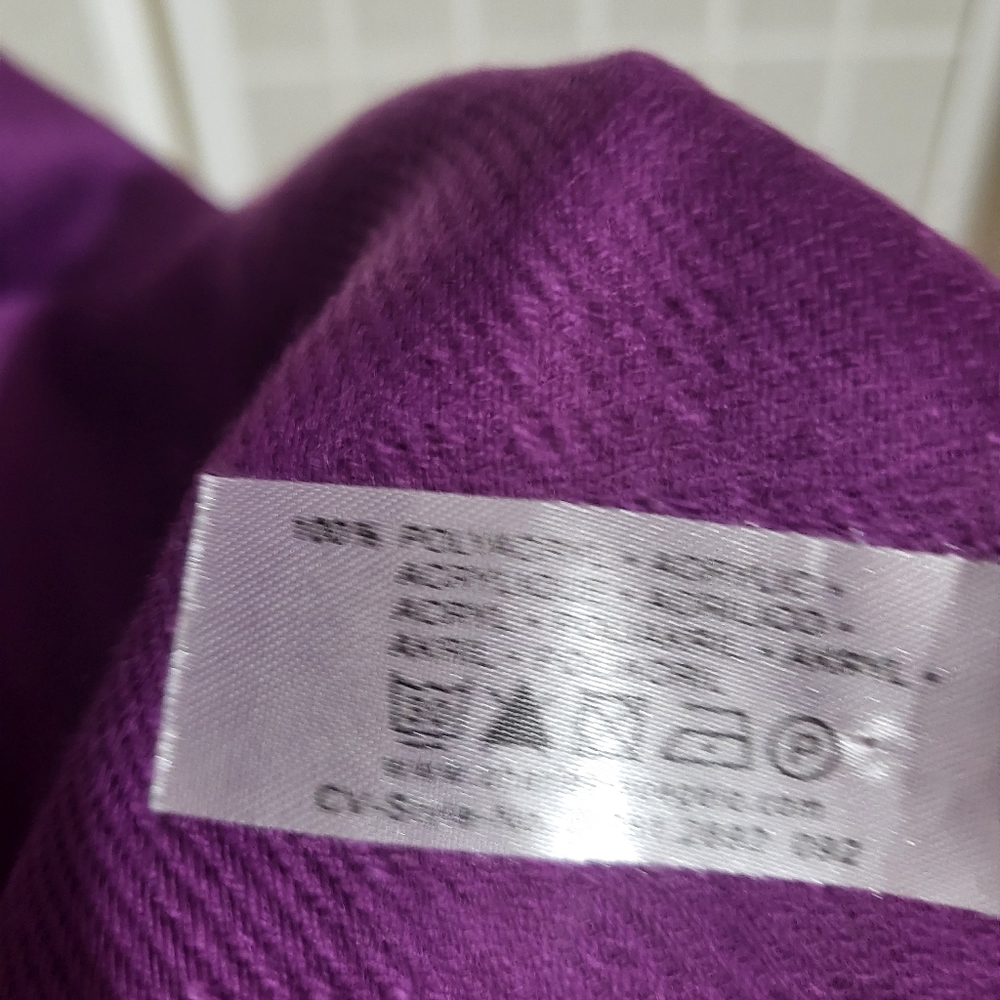 Vintage purple scarf piano shawl - Picture 4 of 4